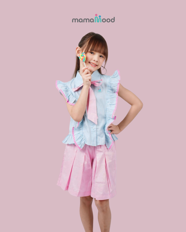 Beau Stripe Set / Baju Stripe Anak / Baju Anak Casual - Image 3